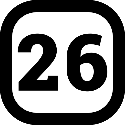 icono del nuero 26