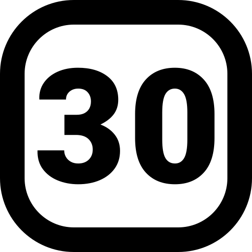 icono del numero 30